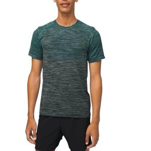 LULULEMON SPIRIT GREEN/WHITE/BLACK METAL VENT TECH SHORT SLEEVE 2.0 SHIRT